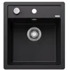 Image de BLANCO DALAGO 45-F | Évier en granit noir | Type de montage : affleurant | Pour armoires inférieures de 45 cm de large | Grand volume pour une utilisation optimale | Surface facile à nettoyer en occasion ou reconditionné