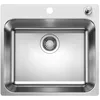 Image de Blanco 526355 | Évier de cuisine en acier inoxydable SUPRA 500-IF/A | Couleur/Finition : acier brossé en occasion ou reconditionné