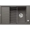Image de BLANCO ELON XL 6 S, gris volcanique, type de montage : montage par le haut, réversible, avec commande de vidage, avec accessoires, meuble bas de 60 cm, grand bassin, surface facile à nettoyer en occasion ou reconditionné