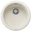 Image de BLANCO Rondo Silgranit blanc doux   Type de montage : encastrement par le haut   sans commande de vidange   Meuble bas de 45 cm   La solution individuelle ronde pour les petites cuisines en occasion ou reconditionné
