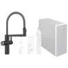 Image de BLANCO CHOICE Icona - Système d'eau multifonction tout-en-un - En acier inoxydable noir mat - Haute pression - Eau refroidie en silence, moyenne, pétillante et bouillante - Application incluse en occasion ou reconditionné
