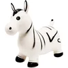 Image de small foot 6793 Animal sauteur "Zèbre" pour l'intérieur et l'extérieur, en plastique robuste et pesant seulement 1,38 kg, à partir de 2 ans, Centre, White en occasion ou reconditionné