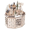 Image de calendrier de Noël en bois 25 cm