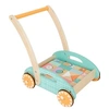 Image de voiture de course junior 36 cm bois/acier bleu/orange