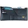 Image de Alassio - porte-monnaie classique, en cuir, noir