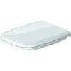 Image de Duravit Abattant WC D-Code, Abattant Toilette en Uréa-Duroplast, Couvercle de Toilette avec Charnières en Acier Inoxydable, Blanc en occasion ou reconditionné
