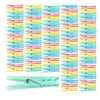 Image de : 100 pinces à linge en plastique 7 cm en 4 coloris