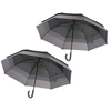 Image de : 2 parapluies automatiques XXL résistants au vent