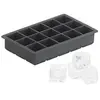 Image de : Moule à glaçons en silicone 500 ml pour 15 glaçons 3 x 3 x 3 cm