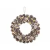 Image de : Couronne de Noël lumineuse - Ø 44 cm - Reflets beiges
