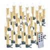 Image de 30 bougies LED pour sapin de Noël avec télécommande - coloris Or