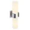 Image de Dena 2, applique, alu brossé, verre partiellement satiné, 2x e14, max. - - blanc
