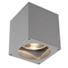 Image de Big theo out plafonnier, carré, gris argent, es111, max. 75w