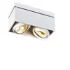 Image de KARDAMOD CARRE DOUBLE QPAR111 plafonnier, blanc, GU10, max. 2x75W
