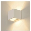Image de Applique murale carrée Plastra Cube plâtre H12 cm - Blanc