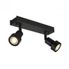 Image de - Spot plafonnier double Puri 2 L24 cm - Noir mat