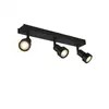 Image de - Triple spot plafond Puri 3 L40 cm - Noir