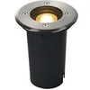 Image de Encastré de sol extérieur rond inox SOLASTO, GU10/LED GU10 51mm, 6W max, IP67, collerette inox 304