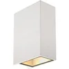 Image de Quad 2 xl, applique, carrée, blanche, led, 2x3w, 3000k up-down, ip44 - - blanc