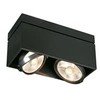 Image de KARDAMOD CARRE DOUBLE QPAR111 plafonnier, noir, GU10, max. 2x75W