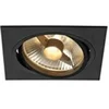Image de NEW TRIA ES111 encastré, carré, noir, max. 75W, lames ressorts