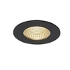 Image de Patta-1 encastré plafond, rond, noir, 12w, 3000k, 38°, alim incluse