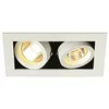 Image de SLV spot plafond Build-in Kadux 2 Downlight; 2 x GU10/230 V/Pince plumes; Blanc 115521 en occasion ou reconditionné