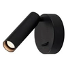 Image de Applique liseuse orientable rond Karpo LED 3000K - Interrupteur - Noir