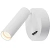 Image de Applique liseuse orientable rond Karpo LED 3000K - Interrupteur - Blanc