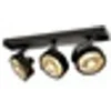 Image de Kalu 3, applique plafonnier, noir, qpar111 max. 75w - - blanc
