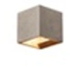 Image de Solid cube, applique, grès noir, qt14 max. 25w - - blanc