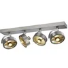 Image de Plafonnier applique KALU intérieur quad. alu brossé GU10/QPAR111 4x75W max - - 1002025