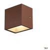 Image de Applique extérieure SITRA CUBE, rouille avec LED intégrée, 10W, 3000K, IP44
