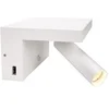 Image de Applique liseuse KARPO intérieur blanc LED 68W 3000K avec prise USBA - - 1002140