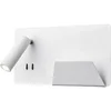Image de Applique int. liseuse SOMNILA SPOT droite blanc LED 13W 3000K avec port USB - - 1003458