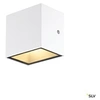 Image de Applique extérieure SITRA CUBE Up/Down blanc avec LED intégrée - Taille S - 12 cm