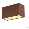Image de Applique extérieure SITRA CUBE Up/Down rouille avec LED intégrée - Taille M - 20 cm