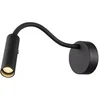 Image de Applique liseuse KARPO GOOSE noir LED 6W 3000K avec bouton variable - - 1006162