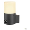 Image de Applique extérieure GRAFIT, rond, anthracite, E27, 11W max, IP44, détecteur de mouvements
