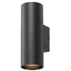 Image de Applique murale ASTO TUBE cylindrique GU10 2x max. 10W noir - - 1006443