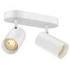 Image de Applique et plafonnier ASTO TUBE cylindrique GU10 2x max. 10W blanc - - 1006426