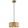 Image de Suspension PANTILO ROPE 27 en acier E27 15W orange/or Ø27cm H22cm