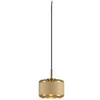 Image de Suspension PANTILO ROPE 19 en acier E27 15W orange/or Ø18.5cm H22cm