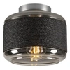 Image de PANTILO ROPE 19 Plafonnier et applique saillie cylindrique 15W gris/argent - - 1007593