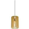 Image de Suspension WUD cylindrique E27 60W bois nature Ø25cm H38cm - 1008047