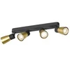 Image de Applique et plafonnier PURI 2.0 Dome long quadruple 6W GU10 noir/or - - 1008353