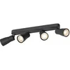 Image de Applique et plafonnier PURI 2.0 Dome long quadruple 6W GU10 noir - - 1008352