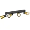 Image de Applique et plafonnier PURI 2.0 Cone long quadruple 6W GU10 noir/or - - 1008349
