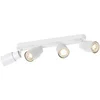 Image de Applique et plafonnier PURI 2.0 Tube long quadruple 6W GU10 blanc - - 1008346