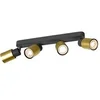 Image de Applique et plafonnier PURI 2.0 Tube long quadruple 6W GU10 noir/or - - 1008345